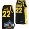 Caitlin Clark Jersey Iowa Hawkeyes College Basketball 2023 National Championship Bound Black #22