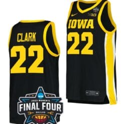 Caitlin Clark Jersey Iowa Hawkeyes College Basketball 2023 National Championship Bound Black #22