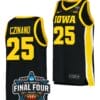 Monika Czinano Jersey Iowa Hawkeyes College Basketball 2023 National Championship Bound Black #25