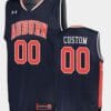 Custom Auburn Tigers Jersey Name and Number College Basketball Navy Road