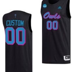 Custom FAU Owls Jersey Name and Number Basketball 2023 NCAA March Madness Black