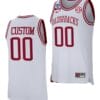 Custom Arkansas Razorbacks Jersey 2023 NCAA March Madness College Basketball White