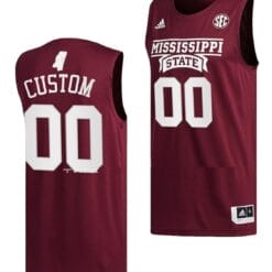 Custom Mississippi State Bulldogs Jersey Name and Number College Basketball Swingman Maroon