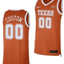 Custom Texas Longhorns Jersey Name And Number College Basketball Orange Limited