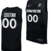 Custom Xavier Musketeers Jersey College Basketball Black Big East