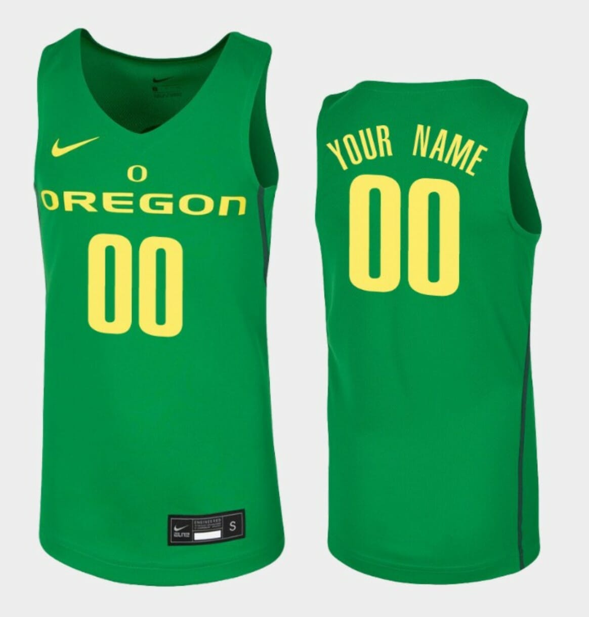 Custom Oregon Ducks Jersey Name and Number College Basketball Kelly Green