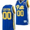 Custom Pitt Panthers Jersey Name and Number College Basketball Retro Classic Royal