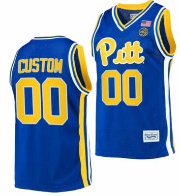 Custom Pitt Panthers Jersey Name and Number College Basketball Retro Classic Royal