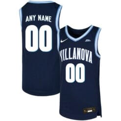 Custom Villanova Wildcats Jersey College Basketball Name and Number Elite Navy
