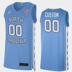 Custom North Carolina Tar Heels Jersey Name and Number College Basketball Blue Alumni