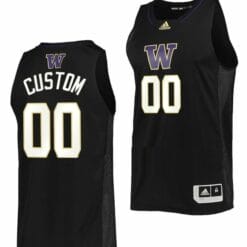 Custom Washington Huskies Jersey Name and Number College Basketball Black