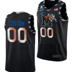 Custom Memphis Tigers Jersey Name and Number College Basketball Black