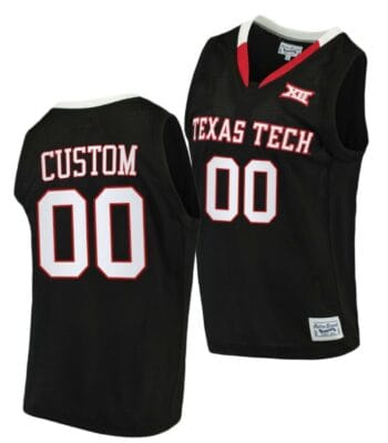 Custom Texas Tech Jersey Red Raiders Name and Number College Basketball Alumni Black