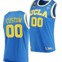 Custom UCLA Bruins Jersey Name and Number College Basketball 2021 March Madness Final Four Blue PAC-12