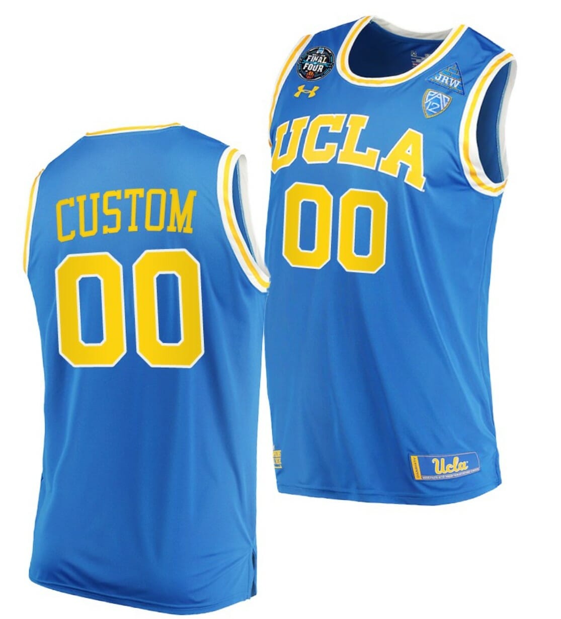 Custom UCLA Bruins Jersey Name and Number College Basketball 2021 March Madness Final Four Blue PAC-12