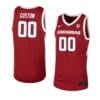 Custom Arkansas Razorbacks Jersey College Basketball Name and Number Team Cardinal