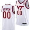 Custom Virginia Tech Hokies Jersey Name and Number College Basketball Swingman White