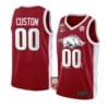Custom Arkansas Razorbacks Jersey College Basketball Name and Number Red 100