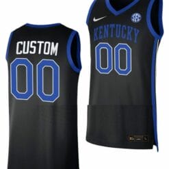 Custom Kentucky Wildcats Jersey Name and Number College Basketball 2022-23 Black