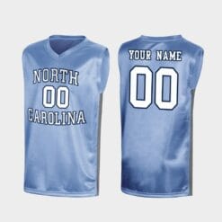 Custom North Carolina Tar Heels Jersey Name and Number College Basketball Royal