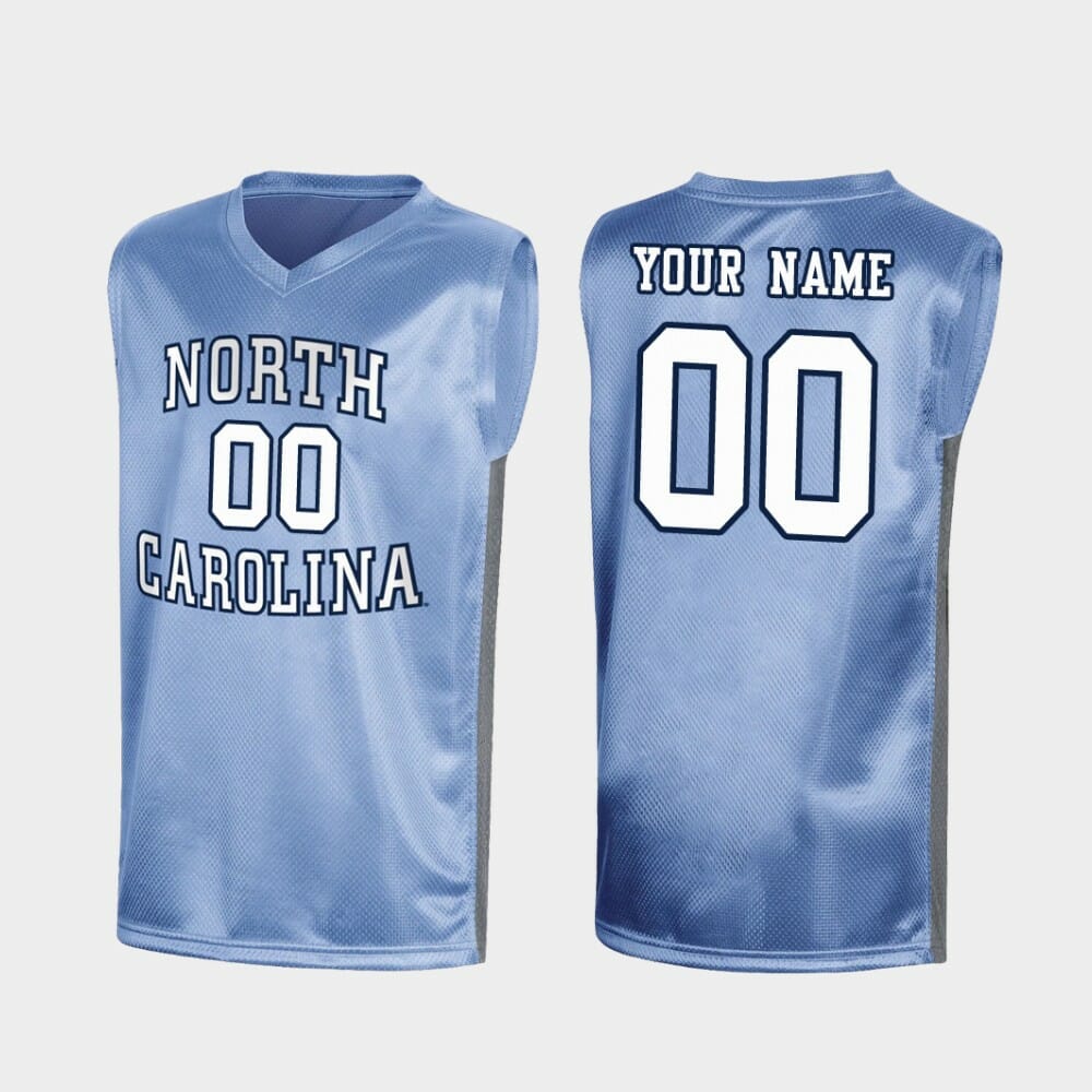 Custom North Carolina Tar Heels Jersey Name and Number College Basketball Royal