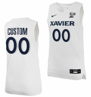 Custom Xavier Musketeers Jersey Name And Number College Basketball White