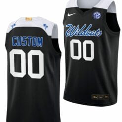 Custom Kentucky Wildcats Jersey Name and Number College Basketball Black Elite