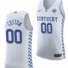 Custom Kentucky Wildcats Jersey Name and Number College Basketball White Replica