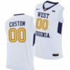 Custom West Virginia Jersey Name and Number Mountaineers College Basketball Home White