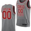 Custom Ohio State Buckeyes Jersey Name and Number College Basketball Gray