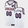 Custom Gonzaga Bulldogs Jersey Name and Number College Basketball Wcc Patch White