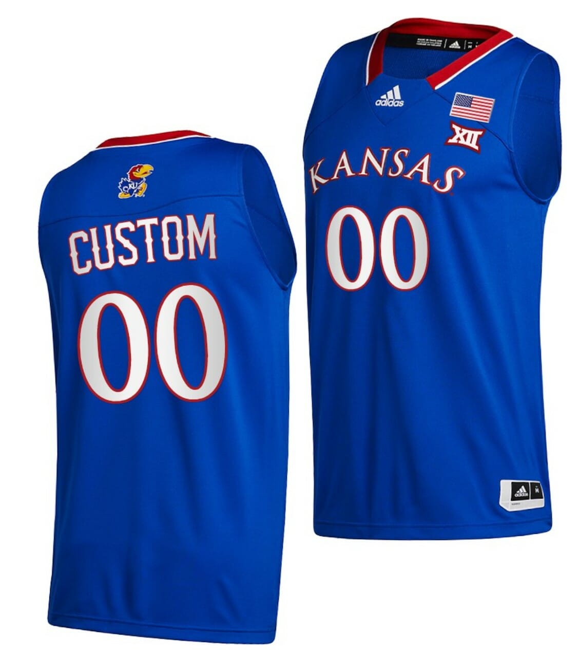 Custom Kansas Jayhawks Jersey Name and Number College Basketball New Season Royal