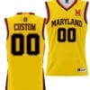 Custom Maryland Terrapins Jersey Name and Number NIL Pick-A-Player College Basketball Gold