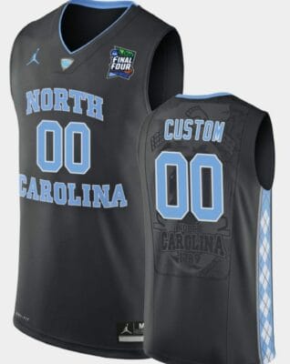 Custom North Carolina Tar Heels Jersey Name and Number College Basketball Final Fourb Black