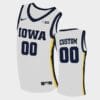 Custom Iowa Hawkeyes Jersey Name and Number College Basketball White