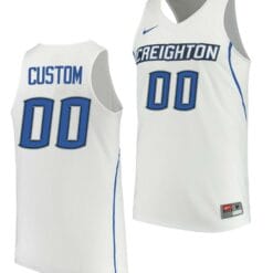 Custom Creighton Bluejays Jersey Name and Number College Basketball Performance White
