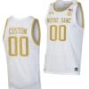 Custom Notre Dame Fighting Irish Jersey Name And Number College Basketball Yellow White