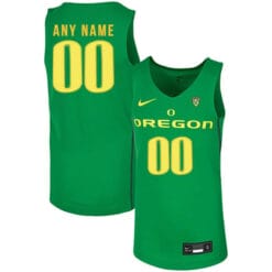 Custom Oregon Ducks Jersey College Basketball Name and Number Elite Green