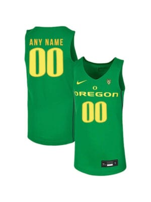 Custom Oregon Ducks Jersey College Basketball Name and Number Elite Green