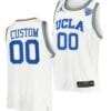 Custom UCLA Bruins Jersey Name and Number College Basketball Home White