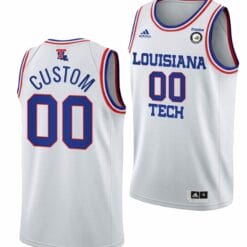 Custom Louisiana Tech Jersey Name and Number College Basketball White