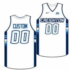 Custom Creighton Bluejays Jersey Name and Number College Basketball Replica White