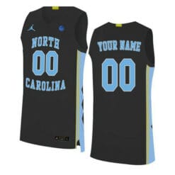Custom North Carolina Tar Heels Jersey College Basketball Name and Number Elite Black