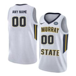 Custom Murray State Racers Jersey College Basketball Name and Number Elite White