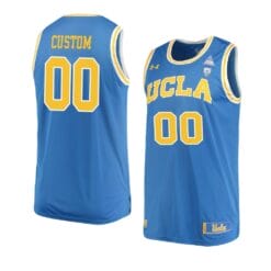 Custom UCLA Bruins Basketball Jersey College Name and Number Replica Performance Blue