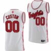 Custom Rutgers Scarlet Knights Jersey Name and Number College Basketball Retro White