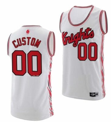 Custom Rutgers Scarlet Knights Jersey Name and Number College Basketball Retro White