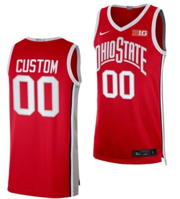 Custom Ohio State Buckeyes Jersey Name and Number College Basketball Alumni Red