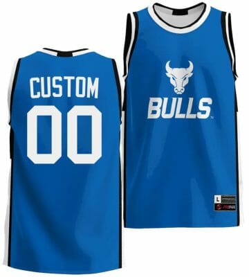 Custom Buffalo Bulls Jersey Name and Number College Basketball Blue