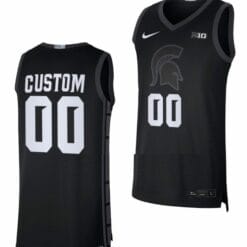 Custom Michigan State Spartans Jersey Name and Number College Basketball Limited Black